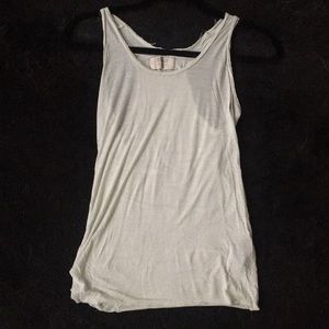 AllSaints Light Green Cotton/Silk tank